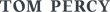 Tom Percy Suits Logo Above Header on the homepage of their website.