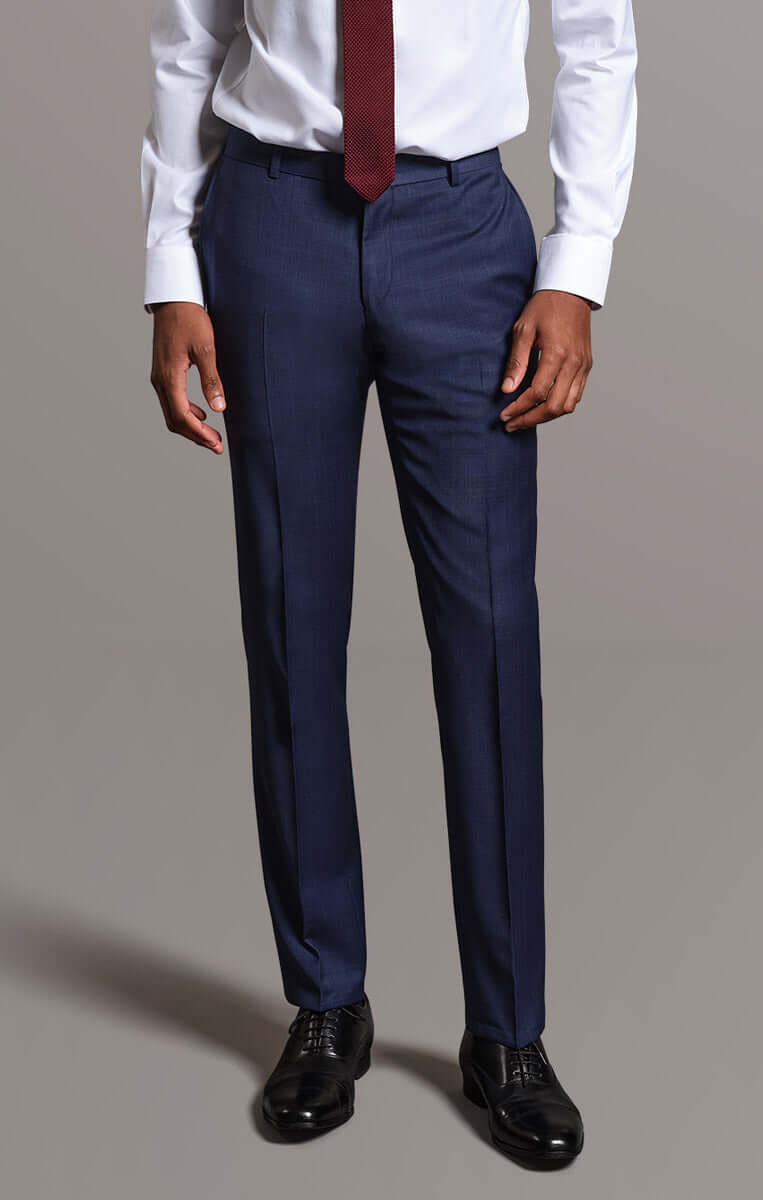 The Bradshaw - Royal Blue Prince of Wales Check Trousers