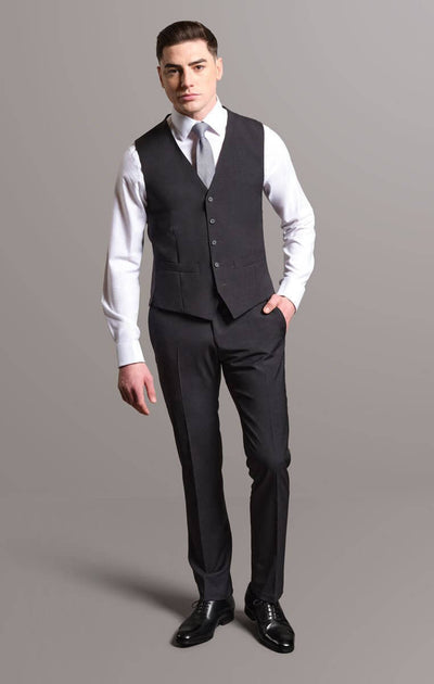 The Ayrton - Charcoal Grey Three Piece Suit - Tom Percy