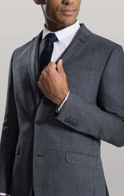 The Minster - Grey Check Suit Jacket