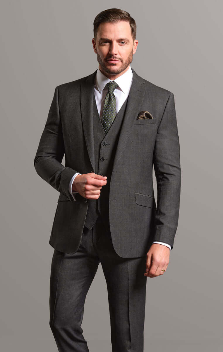 The Pearson - Grey Birdseye Suit Jacket