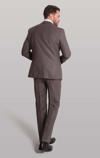 The Wainhouse - Brown Herringbone Tweed Three Piece Suit - Tom Percy